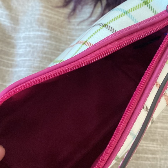 BNWT Tat Top Pink Handle Crossgrain Leather and Coated Canvas Coach Mini Bag - Picture 5 of 13